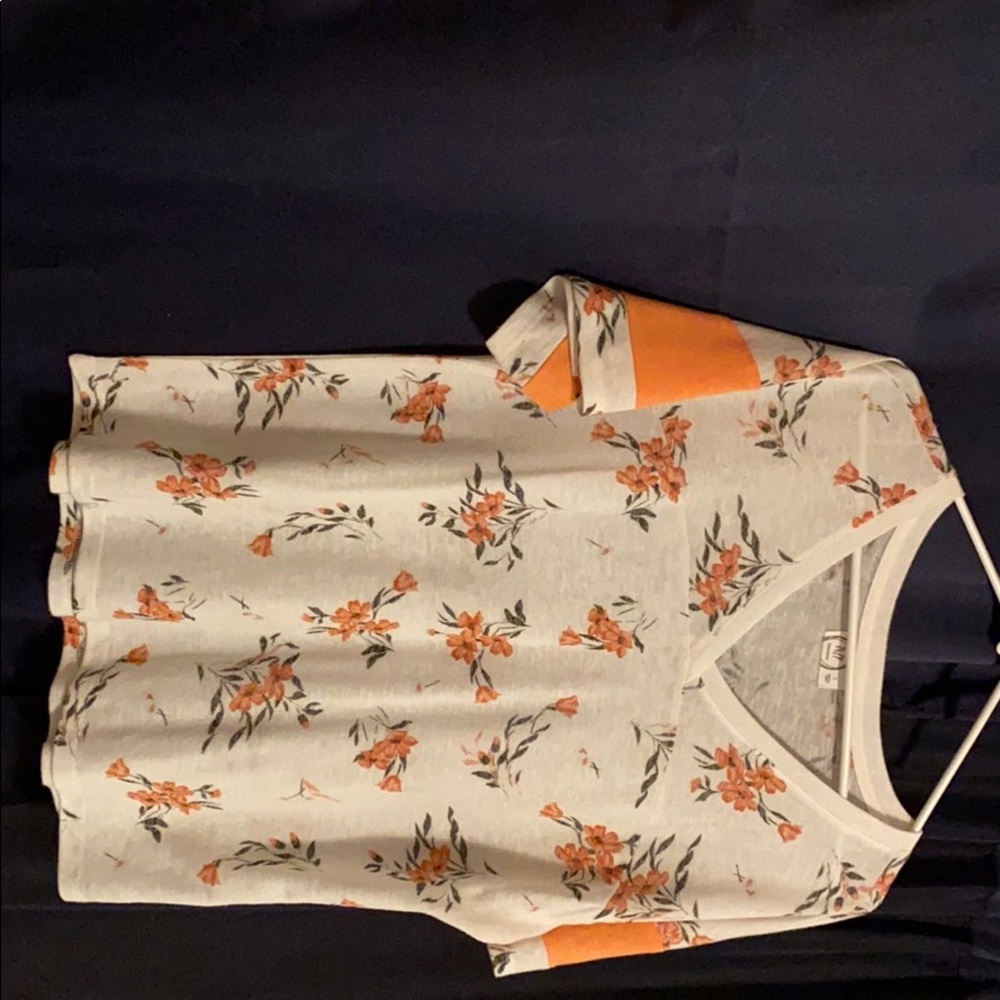 Floral Jersey Style Tee